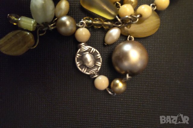 Великолепна огърлица естествени камъни перли и сребърни елементи , снимка 4 - Колиета, медальони, синджири - 34853142