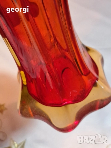 италианска ваза Murano, снимка 6 - Вази - 52294109