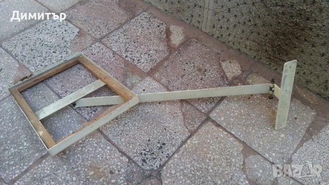 Метална подвижна помощна маса плот за монтаж на стена , снимка 4 - Антикварни и старинни предмети - 52942094