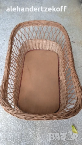 Плетен бебешки кош ретро, снимка 3 - Бебешки легла и матраци - 50867439