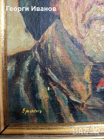 Стара картина ,портрет, снимка 7 - Картини - 53379968