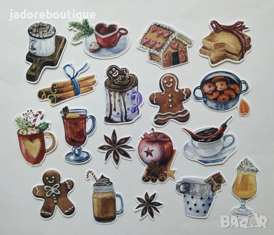 Стикери за скрапбук Зимни/ Коледни/ Новогодишни теми, снимка 7 - Други - 48048508