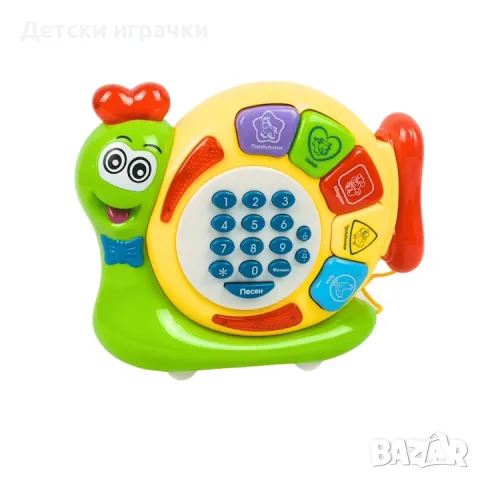 Образователен телефон Охлюв на български език , снимка 3 - Образователни игри - 47803583