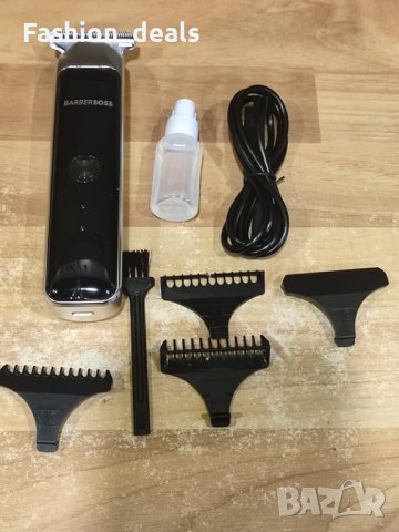 Нов тример BarberBoss Неръждаемо Острие Презареждаща Батерия мъже бръснене, снимка 7 - Електрически самобръсначки - 42553013