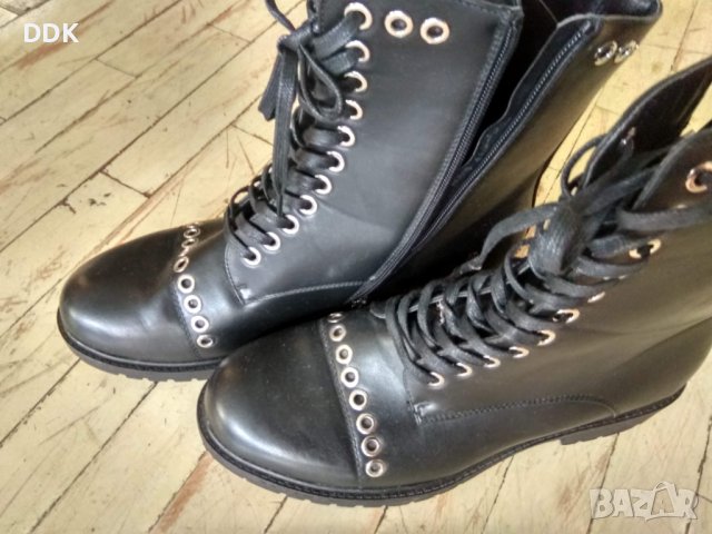 Дамски обувки-лек кубинки модел Mat Star