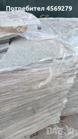 Гръцки гнайс необрязан  на 2- 3 см ширина на плочката , снимка 3 - Градински мебели, декорация  - 51416502