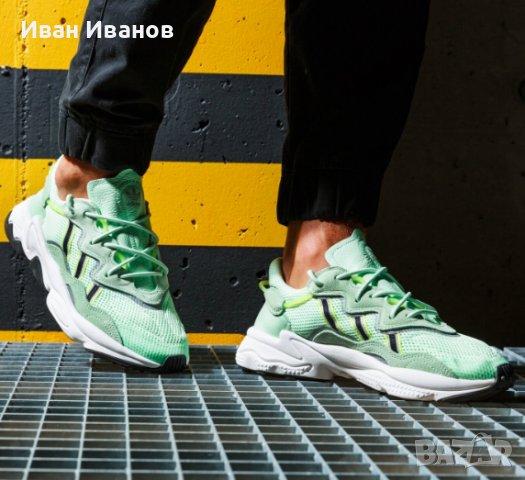 маратонки  adidas Originals Ozweego Glow Green номер 43,5-44, снимка 5 - Маратонки - 41717988