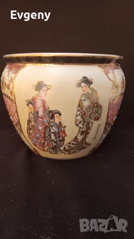 Антична керамична китайская ваза , снимка 3 - Вази - 48808588