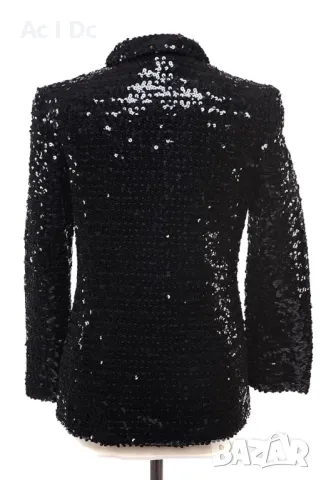 Винтидж сако с пайети Ultrablack, снимка 3 - Сака - 48158674