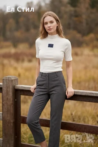Полу-поло 🤍 Плътен рипс Бродерия 24€