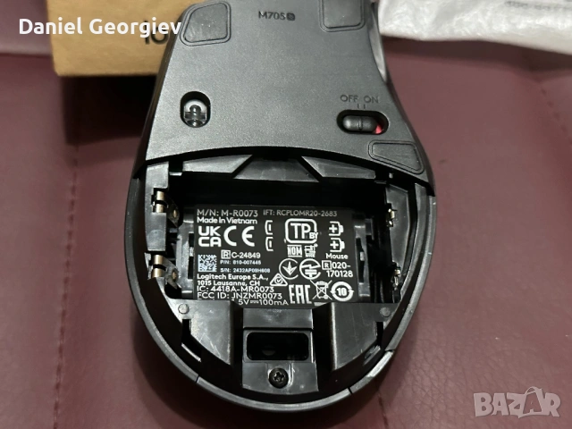 Нова Безжична Мишка Logitech M705 Marathon, снимка 6 - Клавиатури и мишки - 53650946