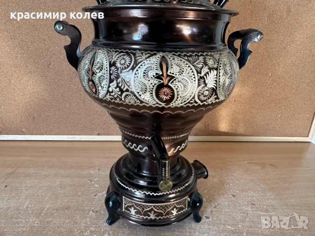 руски електрически самовар, снимка 3 - Антикварни и старинни предмети - 52820456