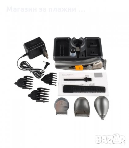 БЕЗЖИЧНА МАШИНКА ЗА ПОДСТРИГВАНЕ С 4 ФУНКЦИИ + ТУРБО РЕЖИМ - код 580, снимка 8 - Фризьорски принадлежности - 34235546