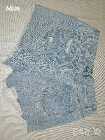 L Дънкови къси панталонки , снимка 5 - Къси панталони и бермуди - 50753349