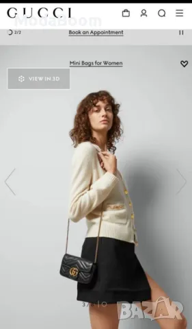 Gucci черна дамска чанта 