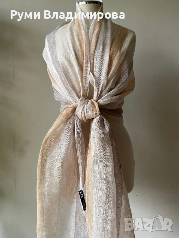 Шал с лен/ различни видове, снимка 18 - Шалове - 45423454