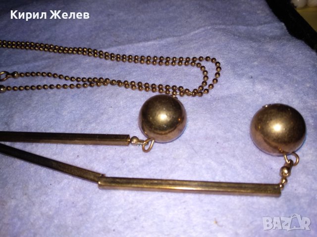 ЕЛЕГАНТНА ЗЛАТИСТА ВИНТИДЖ ОГЪРЛИЦА КОЛИЕ с ИСКРЯЩИ ФАСЕТИРАНИ КРИСТАЛИ 38936, снимка 11 - Колиета, медальони, синджири - 41866100