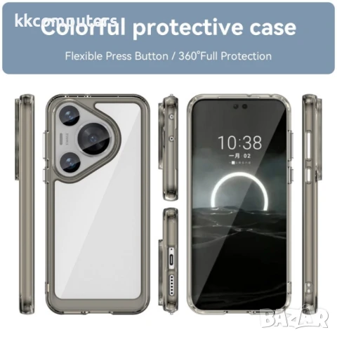 Huawei Pura 70 Pro / 70 Pro+ Силиконов Калъф Transparent TPU и Протектор, снимка 3 - Калъфи, кейсове - 51400760