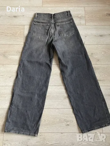 Дамски дънки в тъмносив цвят (Zara), снимка 4 - Дънки - 55875475