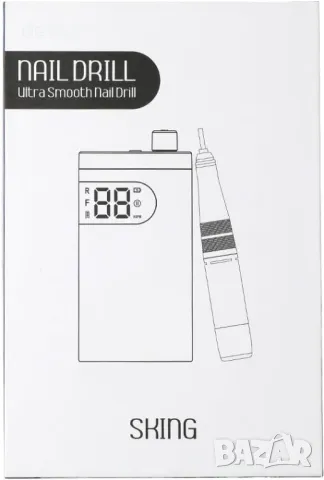 Безжична пила за нокти CHRISTINE SHELLY 35000RPM, презареждаща се, снимка 8 - Продукти за маникюр - 50434254