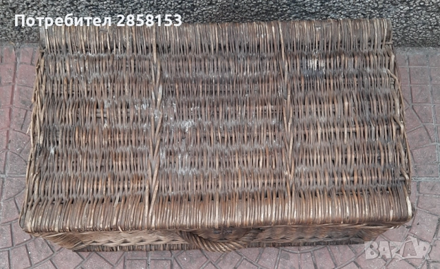 Стар ръчно плетен куфар, снимка 3 - Антикварни и старинни предмети - 51490511