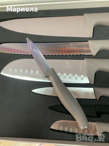 Комплект ножове, Berlinger Haus, BH2953 матово сив, снимка 8 - Прибори за хранене, готвене и сервиране - 51677825