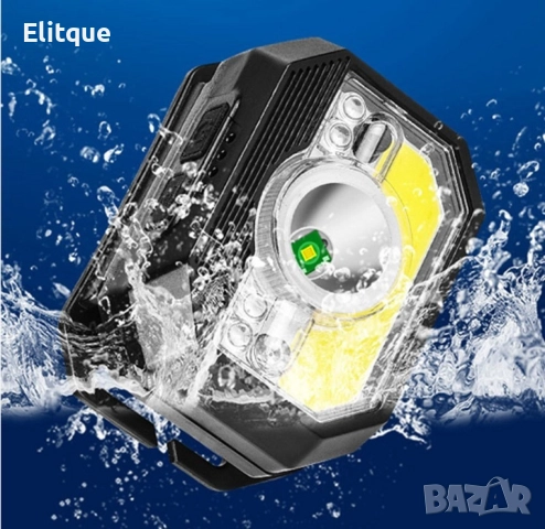 LED фенер за глава с 6 режима на работа, вградена батерия и USB зареждане - FL86, снимка 4 - Други - 52805691