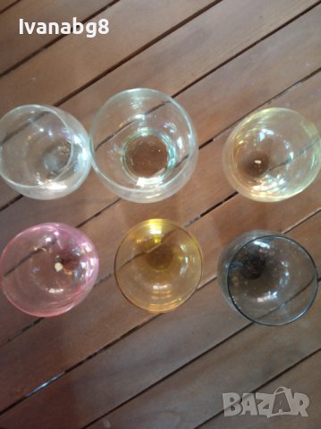Сервиз за ракия или ликьор от цветно стъкло, снимка 2 - Сервизи - 41647488