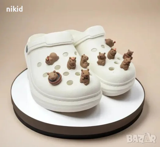 фигурки Капибара Capybara крокс значки тапи тапички за crocs кроксове аксесоар Jibbitz обувки чехли, снимка 6 - Други - 56157441