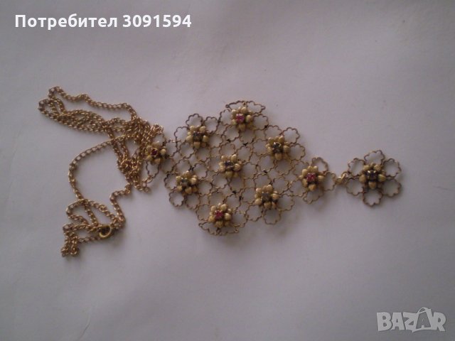  Ретро медальон бохемия, снимка 6 - Антикварни и старинни предмети - 35750660