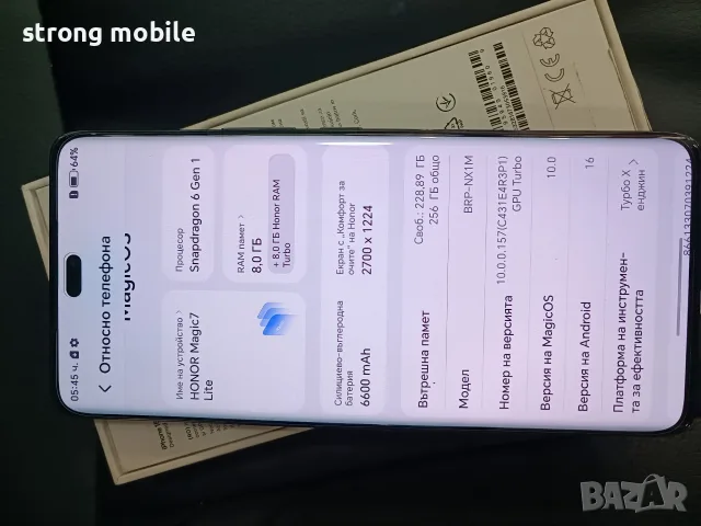 HONOR X50 256гб,нов,Гаранция, снимка 6 - Huawei - 55729616