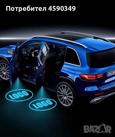 2 бр. Безжичен проектор за осветление на автомобилни врати за лого