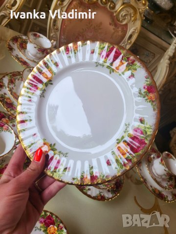 Сервиз за чай/кафе Royal Albert Old County Rose , снимка 4 - Сервизи - 40595857