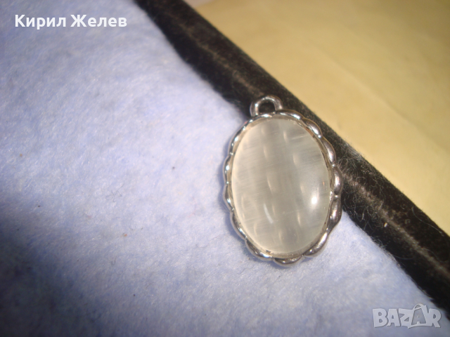 СРЕБРИСТО ВИНТИДЖ РЕТРО АРТ НЕВО СТИЛ МЕДАЛЬОНЧЕ 26160, снимка 3 - Колиета, медальони, синджири - 36363361