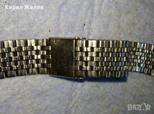 CASIO QUARTZ JAPAN KM с ВЕРИЖКА STAINLESS STEEL T.G.JAPAN ОРИГИНАЛЕН РЯДЪК ЧАСОВНИК КАСИО 26547, снимка 4 - Мъжки - 42137778