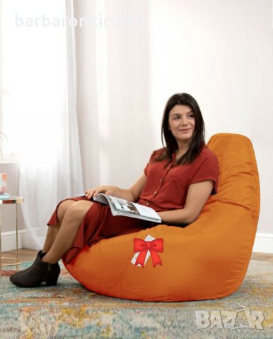 Барбарон пуф круша ХL, снимка 3 - Столове - 34616515