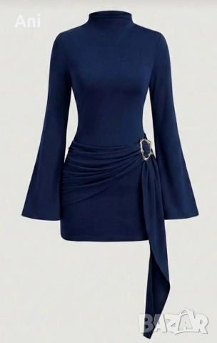 Стилна вталена рокля , снимка 2 - Рокли - 53445167