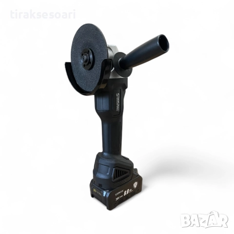 Акумулаторен ъглошлайф STAHLMAYER Black – 36V, 8.0Ah, мощен безкабелен шлайф, снимка 2 - Винтоверти - 51698925