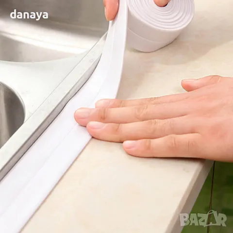5266 Водоустойчива уплътнителна лента за баня кухня, снимка 2 - Други - 47447406