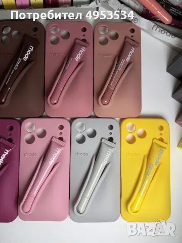 Rhode калъф + Rhode гланц за iPhone | Rhode Case + Lip Gloss оригинални Всички модели и цветове, снимка 5 - Калъфи, кейсове - 56138589