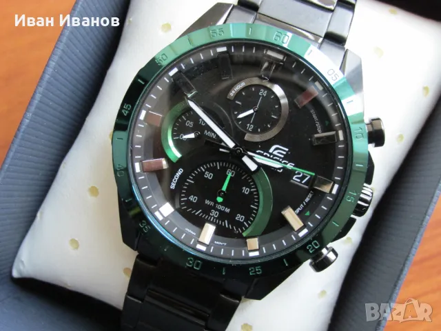 Casio EFR-571DC-1AV EDIFICE 100M Касио като нов, снимка 2 - Мъжки - 49301377