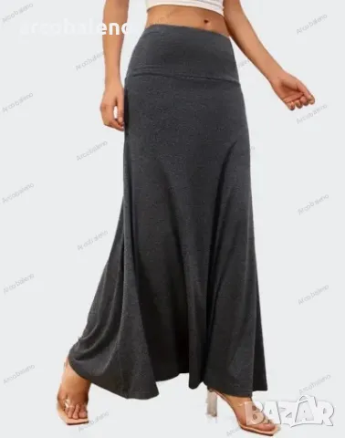 Едноцветна трикотажна дамска пола, 5цвята , снимка 4 - Поли - 48444083