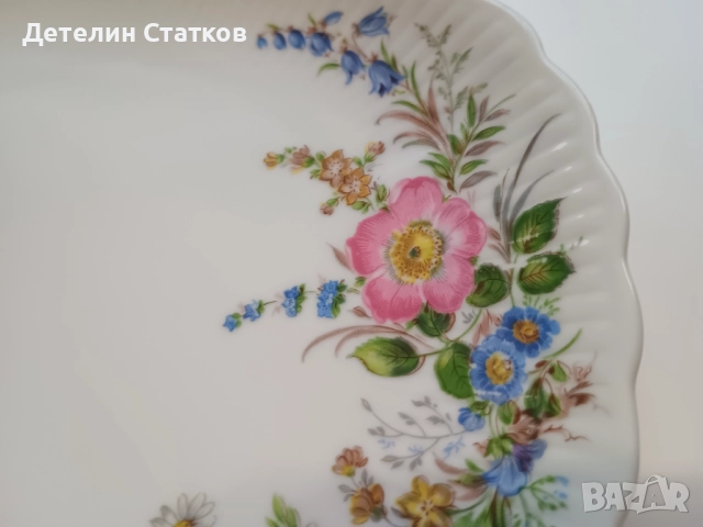 Винтидж порцеланово плато, снимка 4 - Чинии - 52512834
