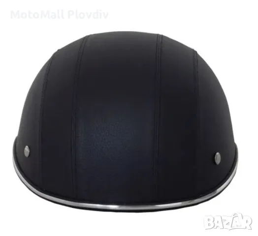 Мото каска тип шапка каскет кожа рокер козирка мотор шлем., снимка 4 - Аксесоари и консумативи - 49316078