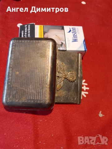 Трети райх страхотна метална табакера кутия , снимка 3 - Антикварни и старинни предмети - 52445016