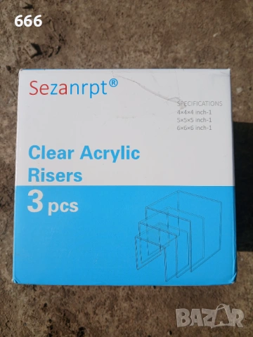 Комплект от три акрилни повдигачи за излагане на всякакви стоки в търговски обекти, снимка 4 - Други стоки за дома - 53631645