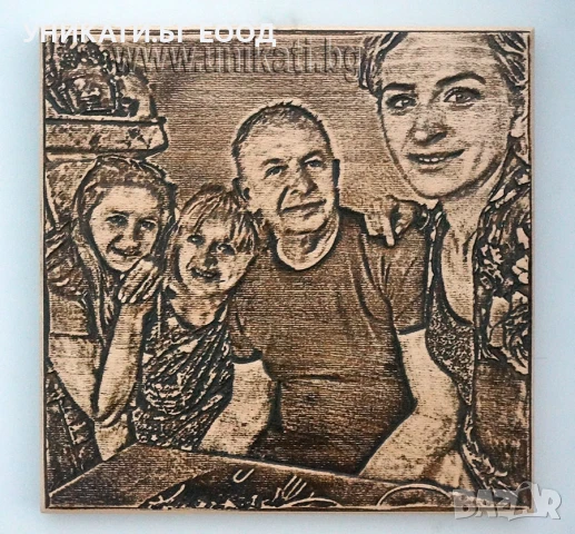 Подарък със снимка - Дърворезба по снимка, снимка 3 - Картини - 50518282