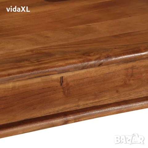 vidaXL Трапезна маса 80x80x77 cm масивна дървесина акация, снимка 5 - Маси - 56147551