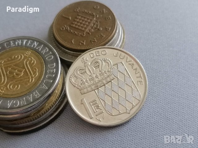 Монета - Монако - 1 франк | 1982г., снимка 1 - Нумизматика и бонистика - 35774912