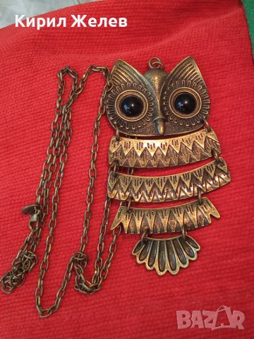 МАРКОВ ФИГУРАЛЕН ФЕШЪН АРТ МЕДАЛЬОН БУХАЛЧЕ МЕСИНГ с ВЕРИЖКА ВИНТИДЖ БИЖУ 24208